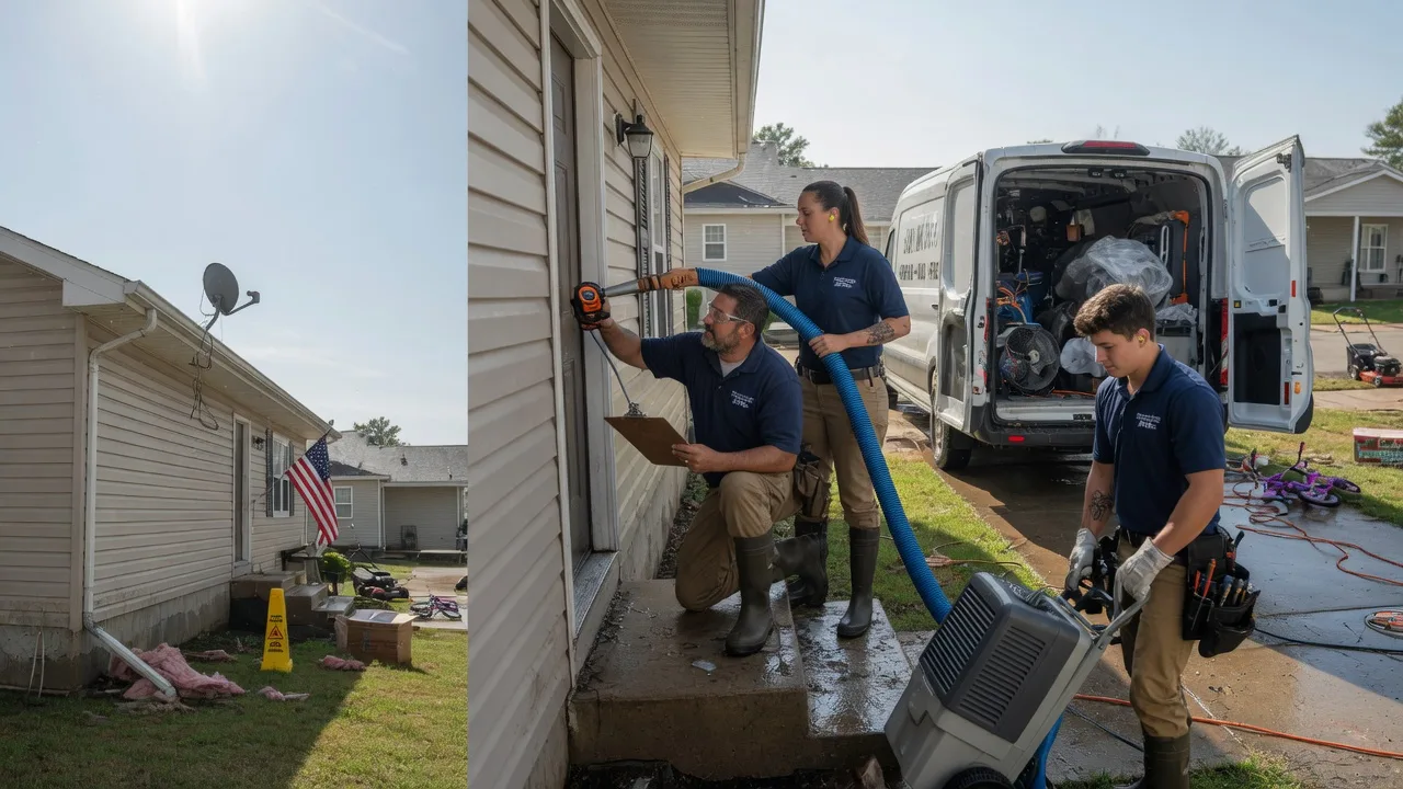 Ceiling Water Damage Restoration in Camden, IL near me
